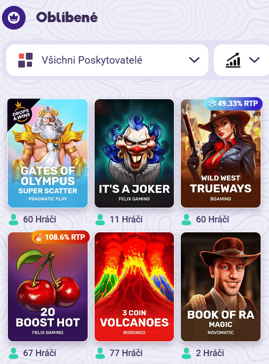 Přehled kasino her v Safecasino v Česku