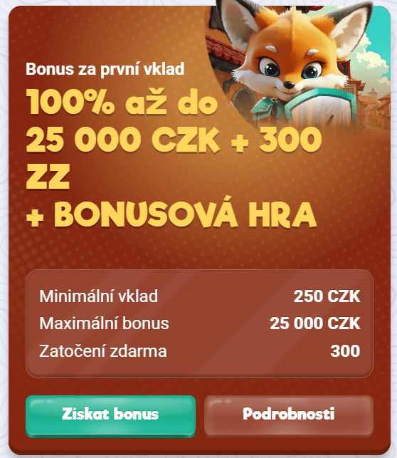 Uvítací bonus Safecasino v Česku