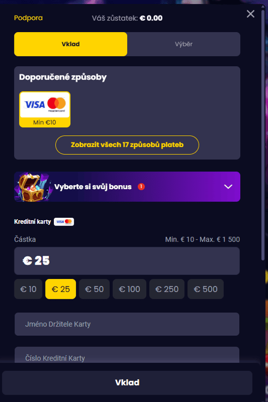 Vklad krok za kroke Slotsgem metody, limity a rychlost